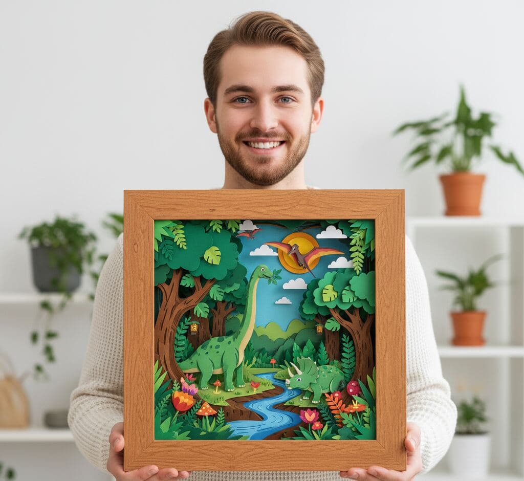 Oak shadowbox picture frame displaying treasured keepsake collection demonstrating professional shadow box framing for memory preservation using honey oak wood finish