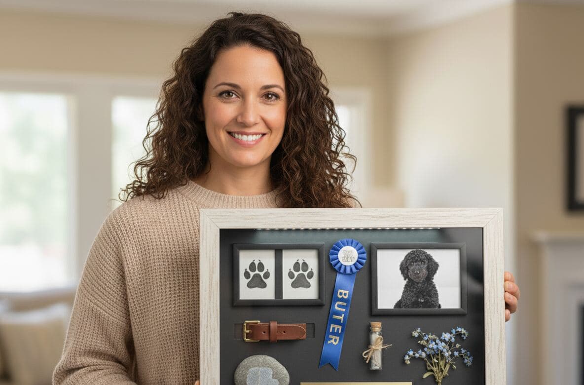 Whitewash shadowbox picture frame displaying preserved collection demonstrating professional specimen framing for botanical or heritage displays using coastal white wood styling