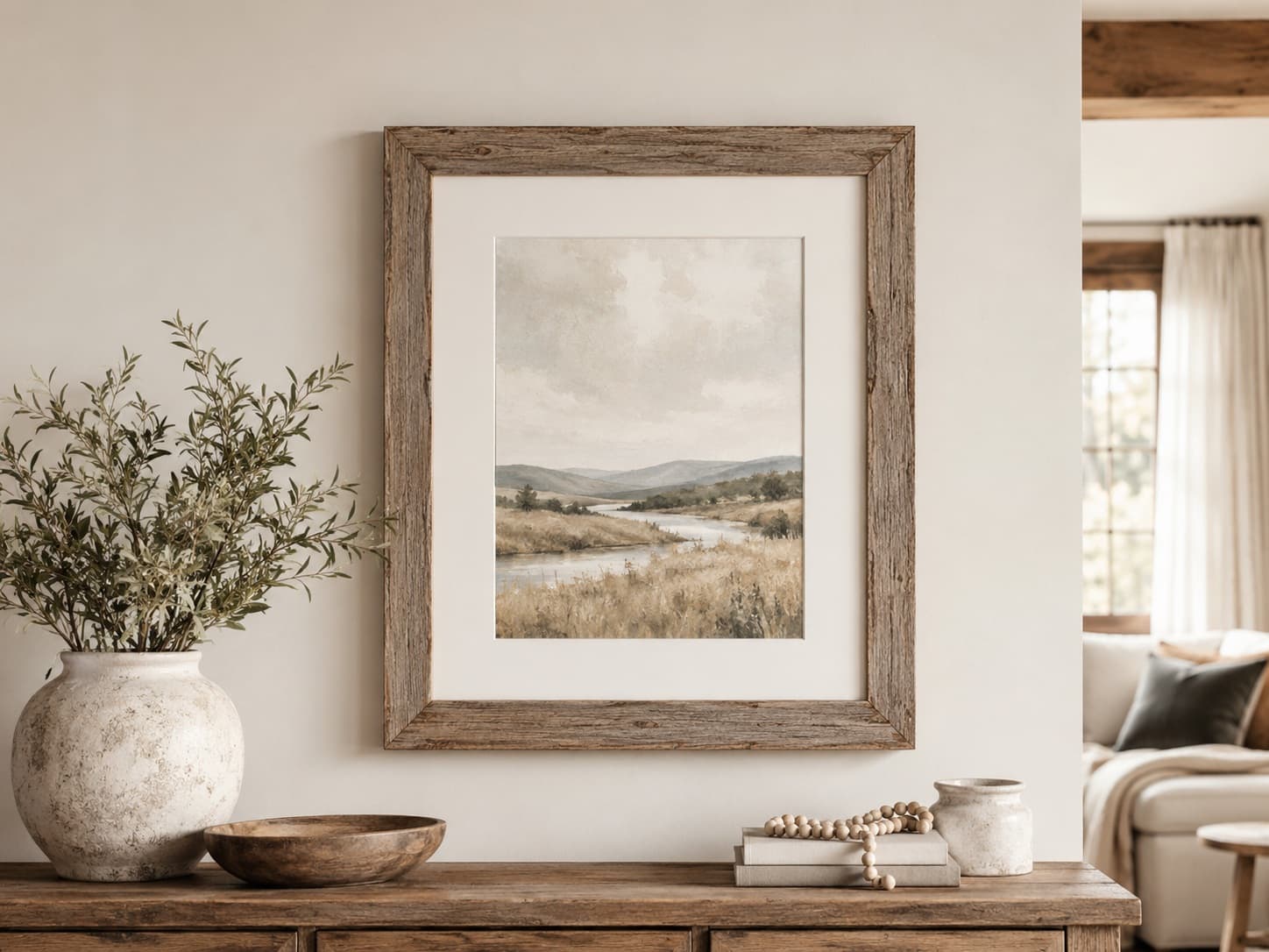 Rustic style frames in custom sizes