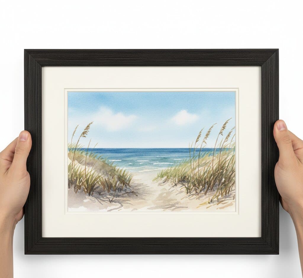 Black Barnwood Frame in a farmhouse or cottage room
