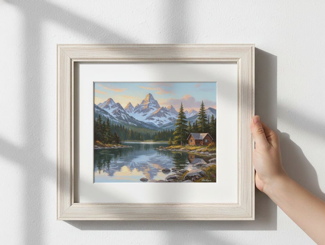 Coastal Picture Frame in a living room setting