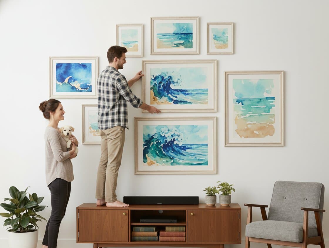 Coastal Picture Frame in a bedroom display