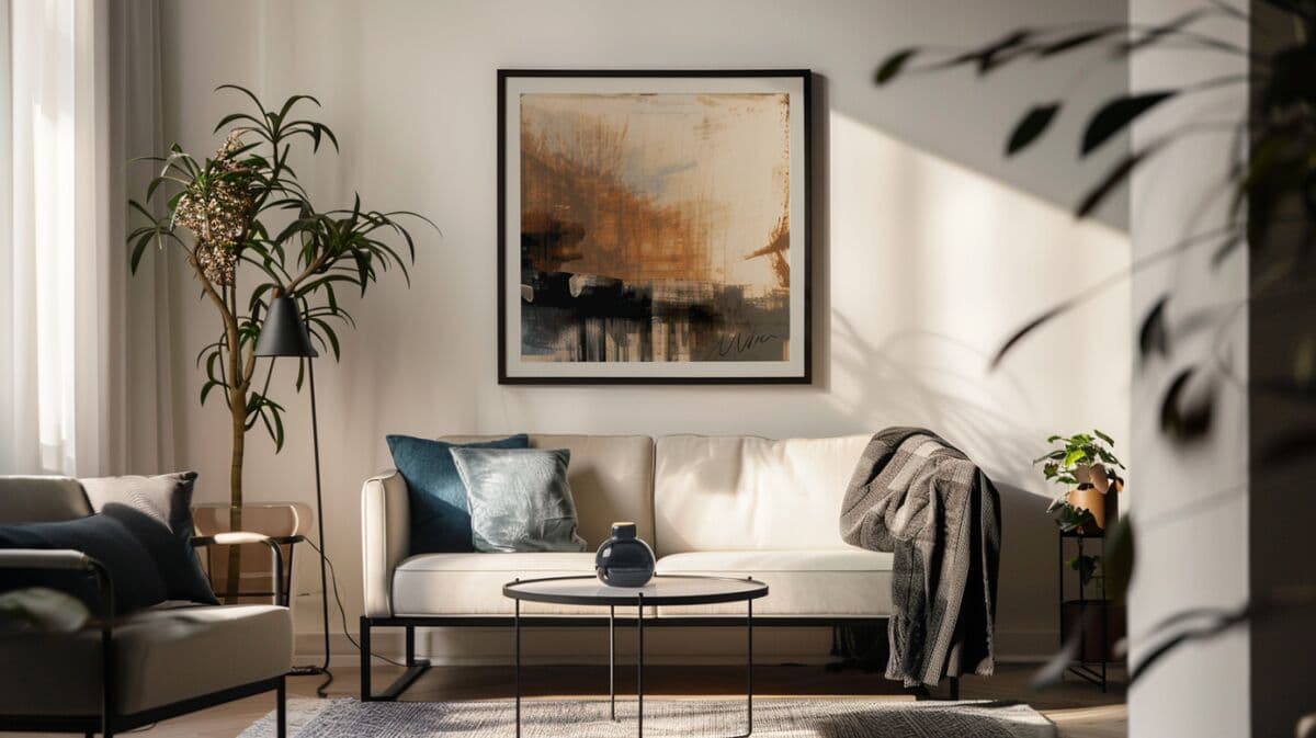 Black Picture Frame on a gallery wall