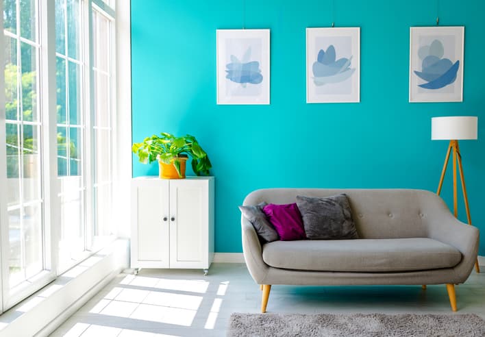 White Picture Frame in a bedroom display