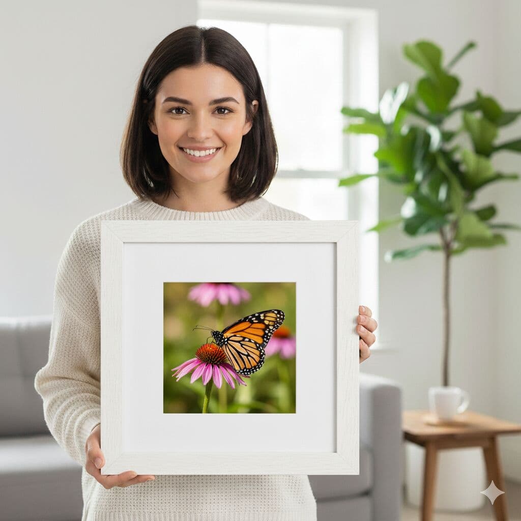 White frames in custom sizes