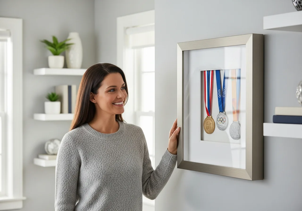 Silver shadowbox frames for custom memorabilia display