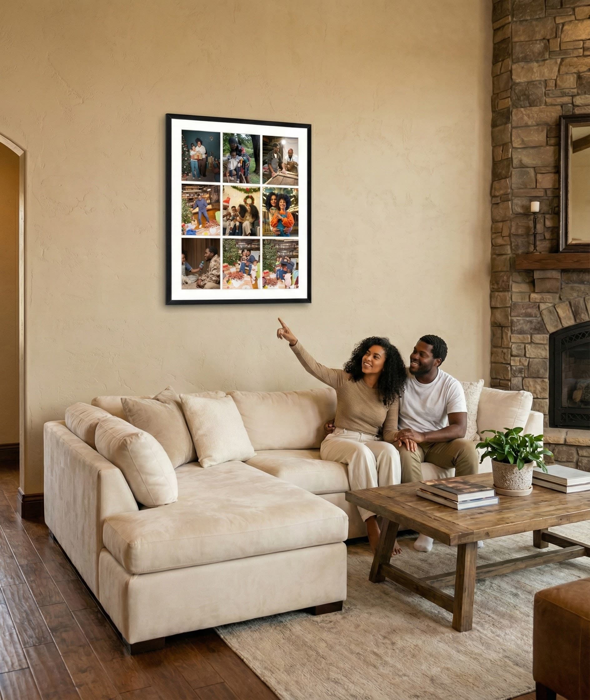 Collage Frames. Multi-opening photo frames, from 2 openings up to 24 or more in custom layouts.