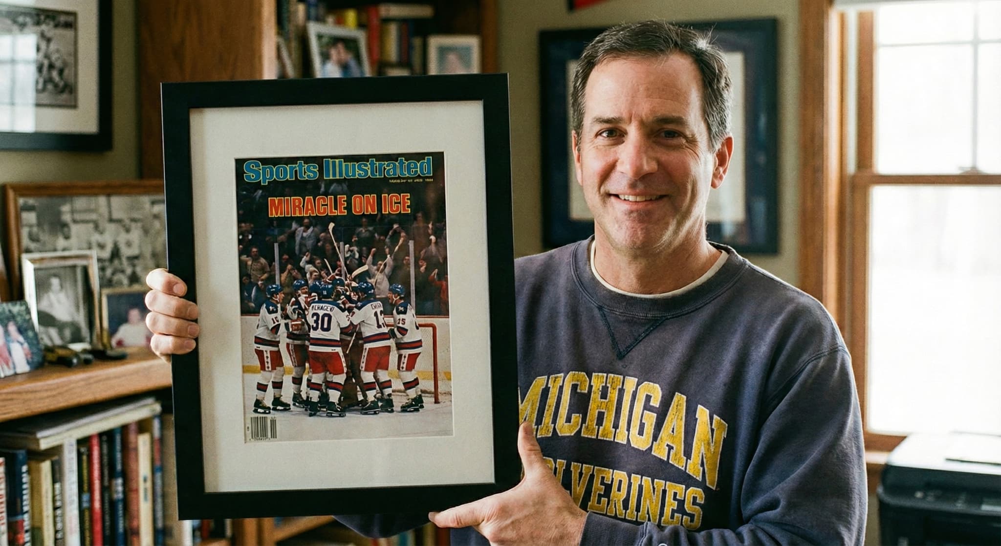 Historic magazine covers preserved in archival quality frames
