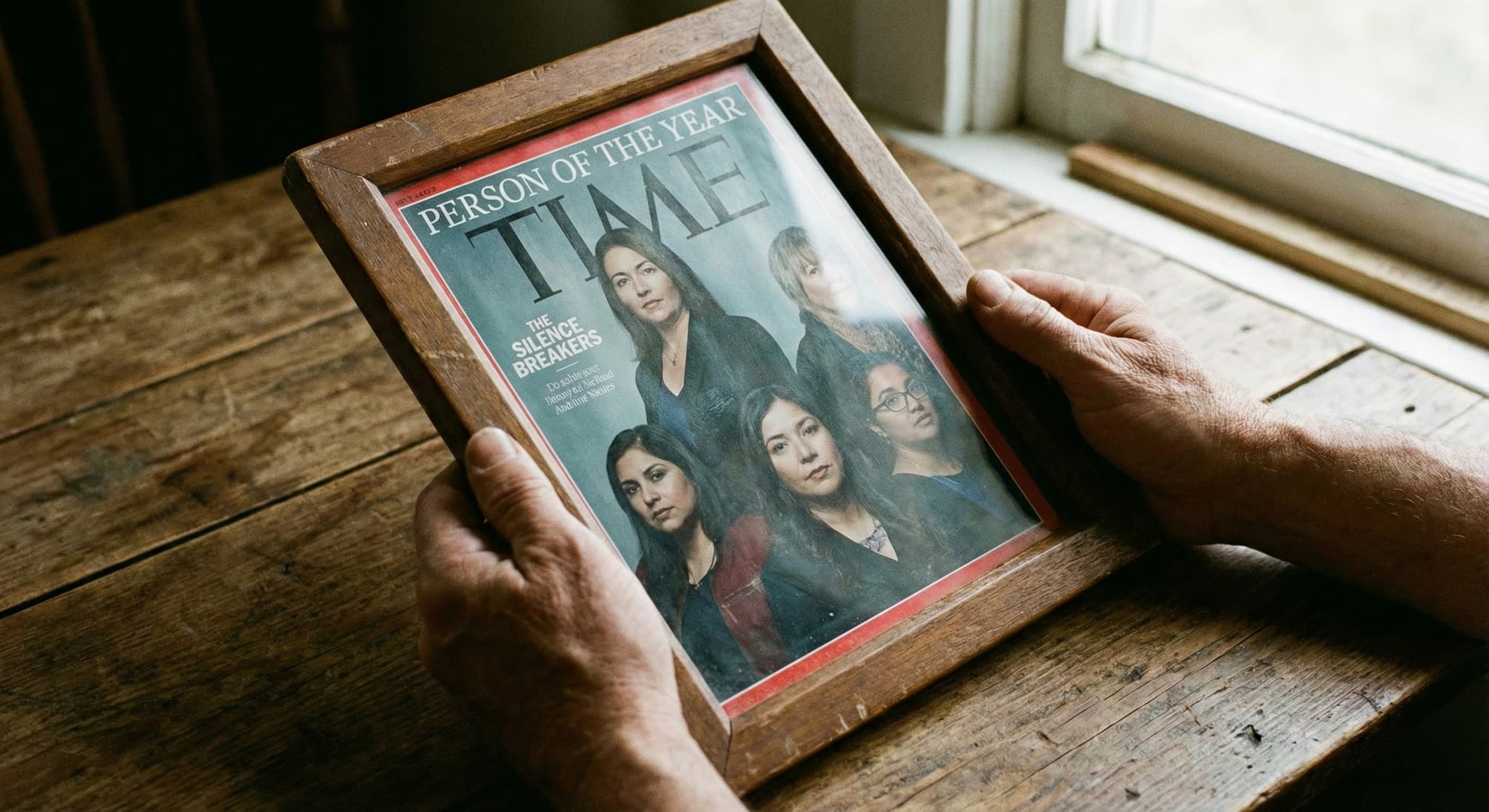 Vintage magazine collection displayed in coordinated frames
