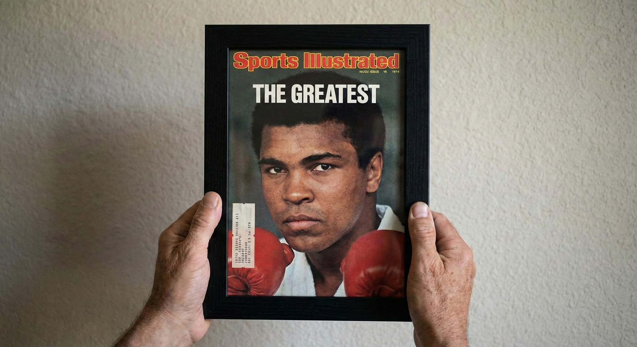 Sports Illustrated boxing legend cover in premium frame