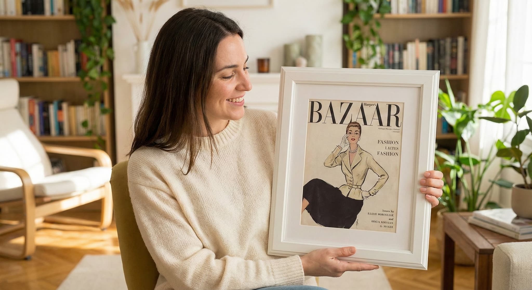 Entertainment Weekly magazine cover framed as wall art decor