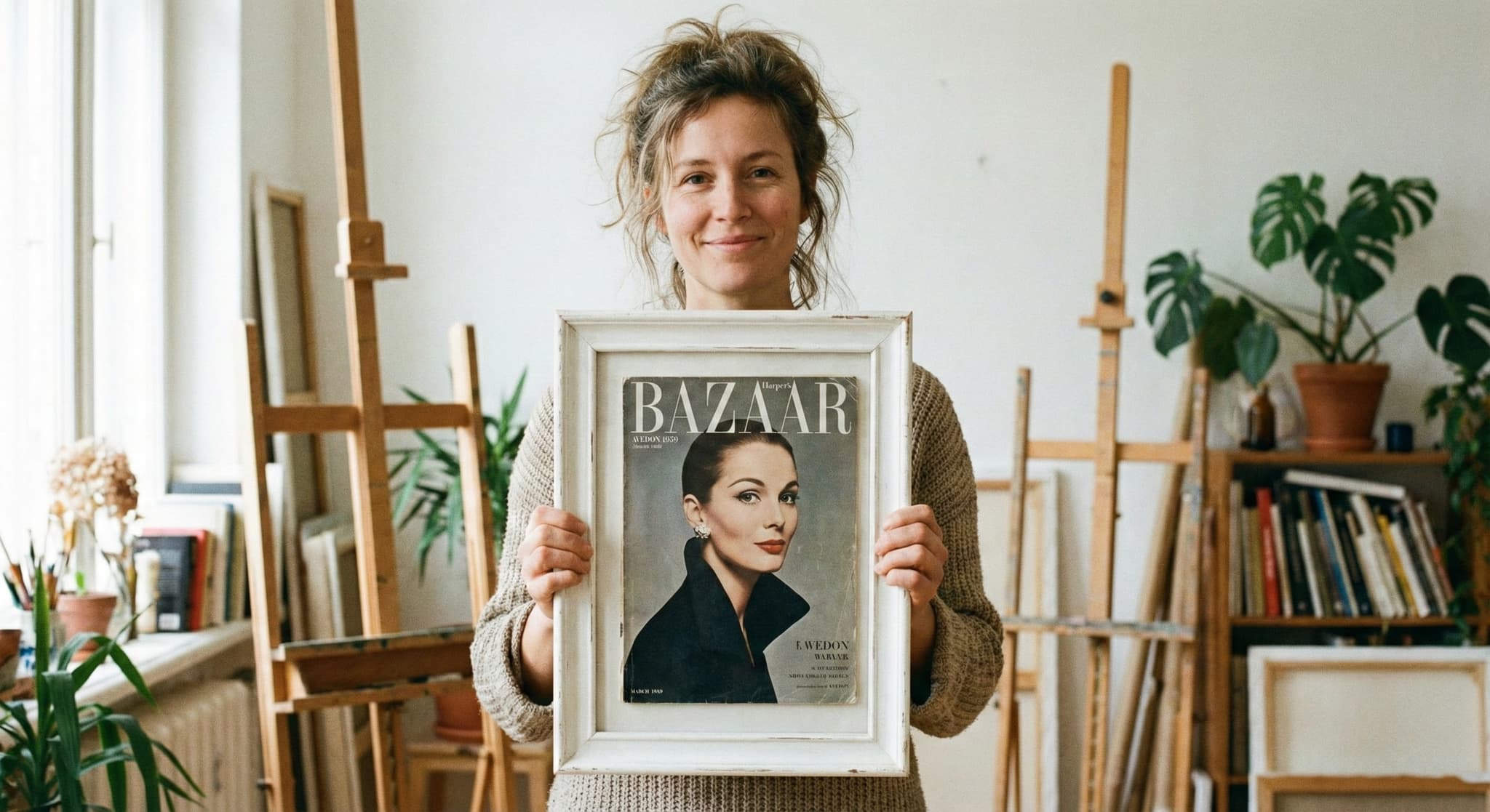 Sports magazine cover showcased in premium custom frame