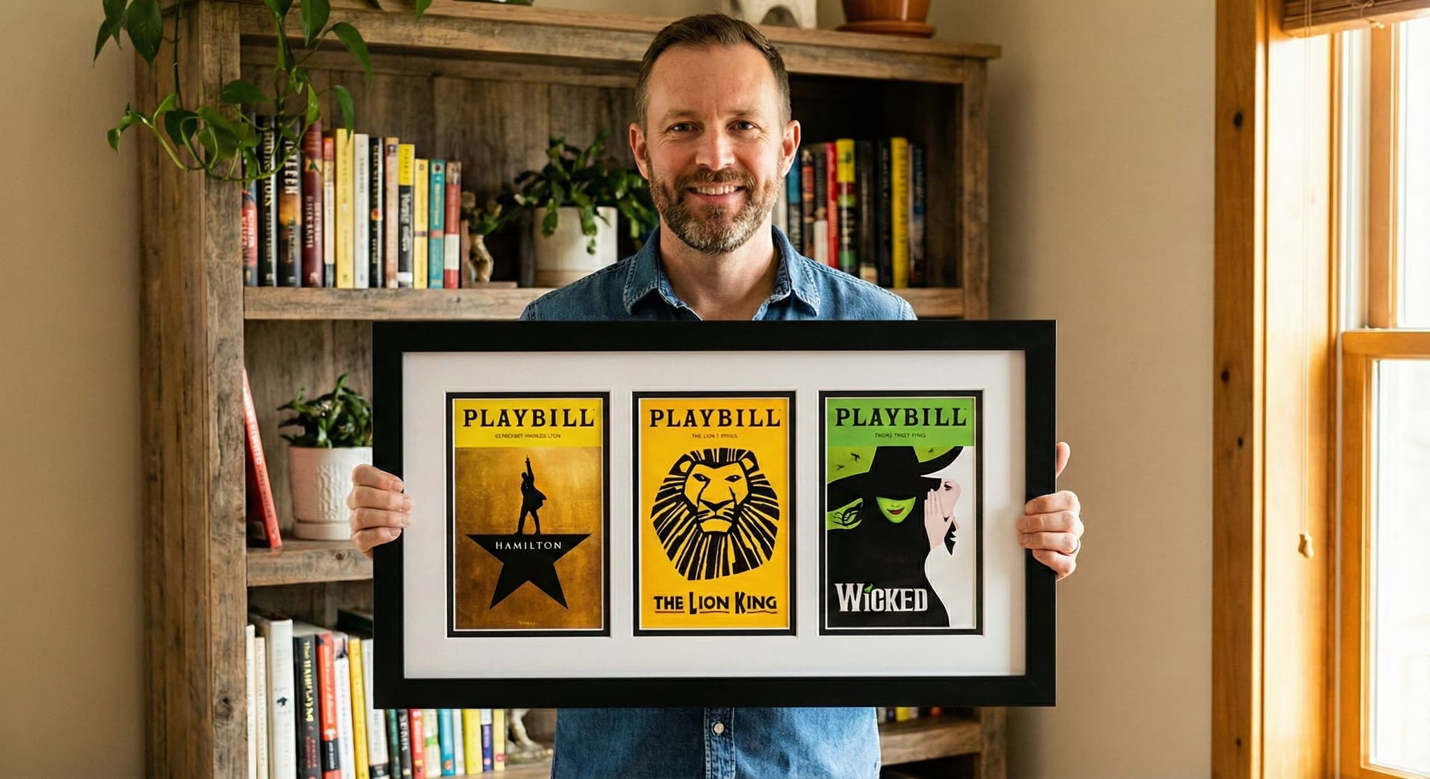 Framed Broadway playbill