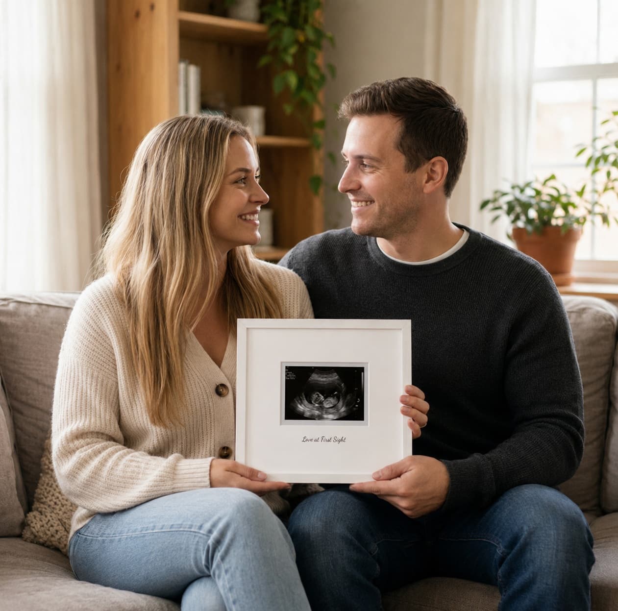Framed sonogram photo keepsake