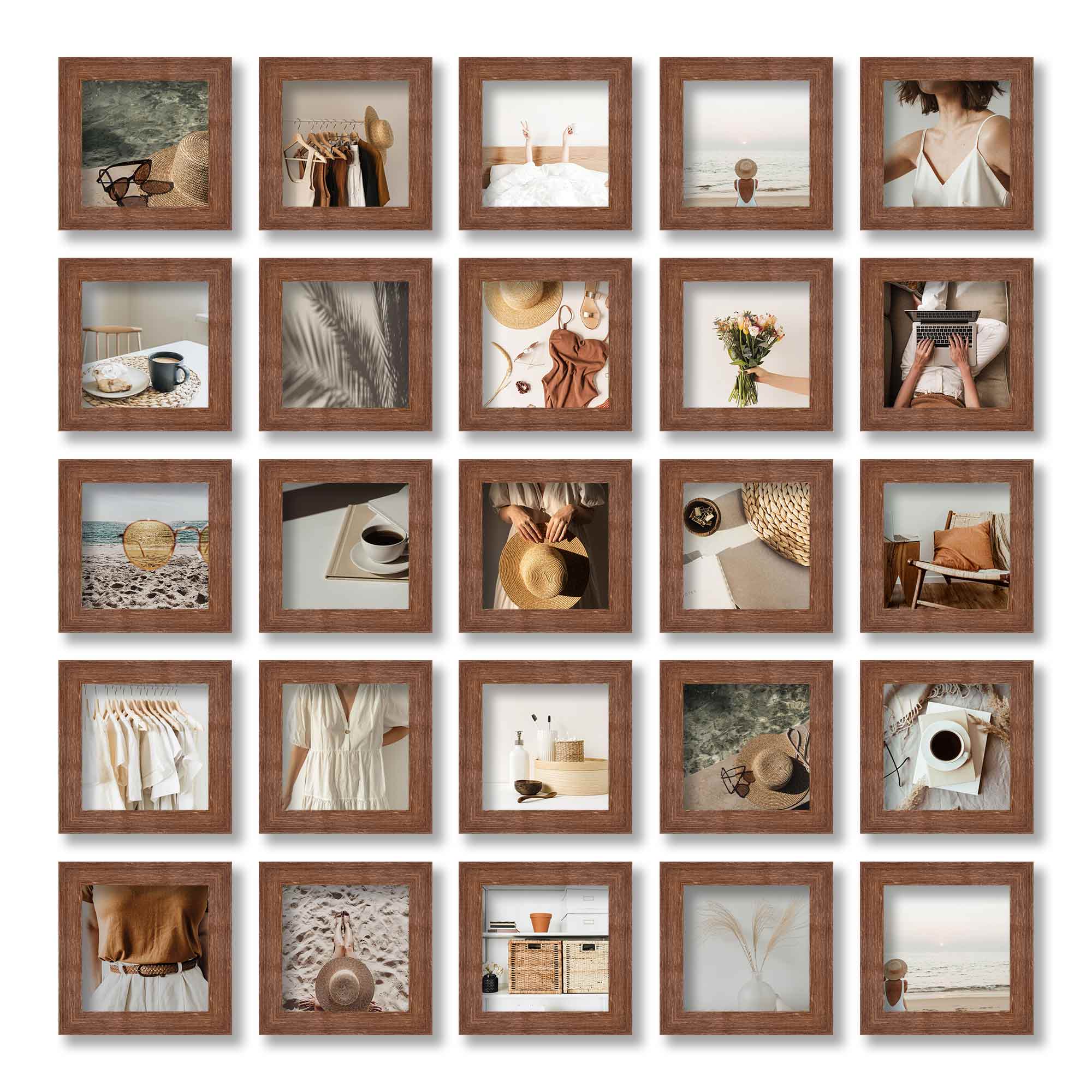 Barnwood Brown Instagram Photo Frames