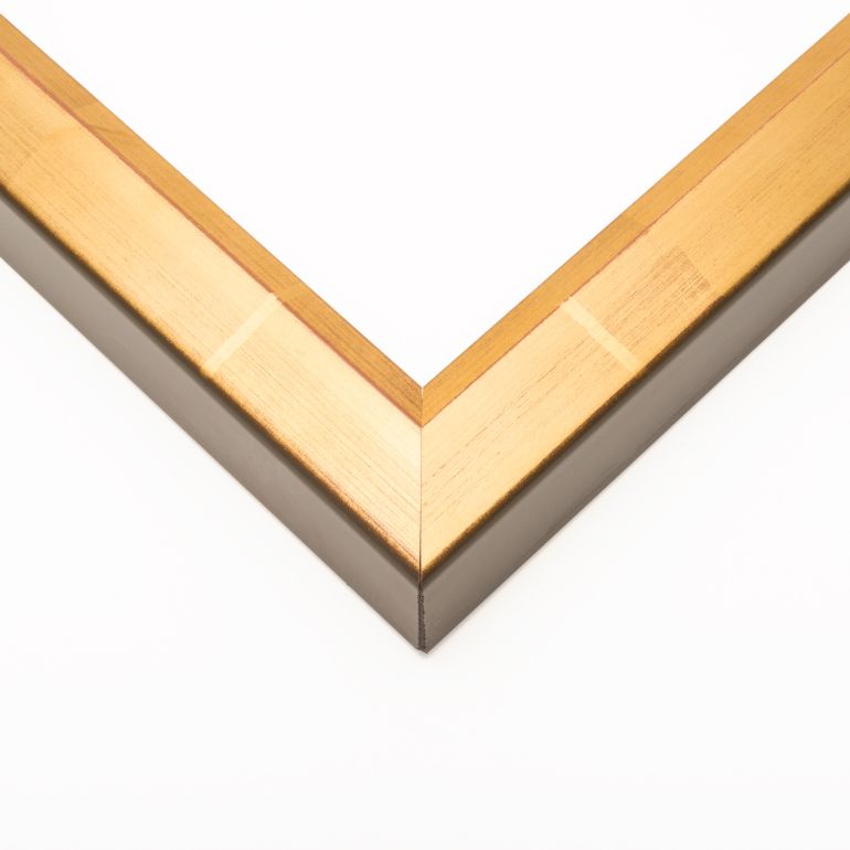 Gold Wood Shadow Box Corner