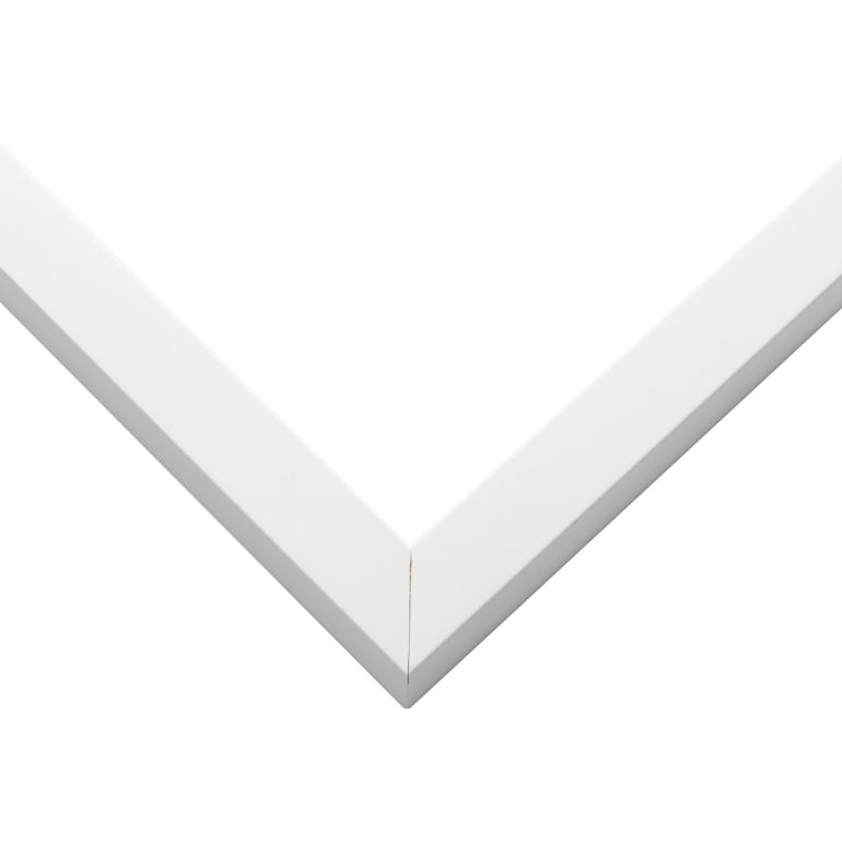 White Wood Shadow Box Corner