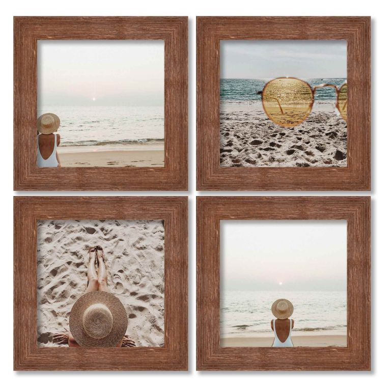 4 Barnwood Brown Instagram Photo Frames