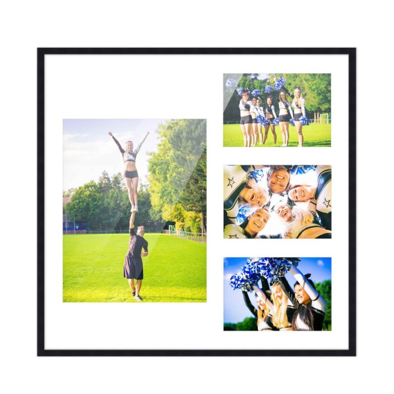14.5x16 Wood Collage Frame for 8x10 & 4x6 Pictures