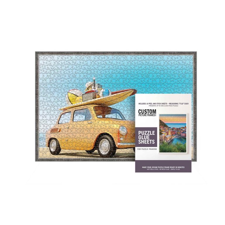 Rustic Silver Jigsaw Puzzle Frame for 19.75 in x 27.75 in Puzzles