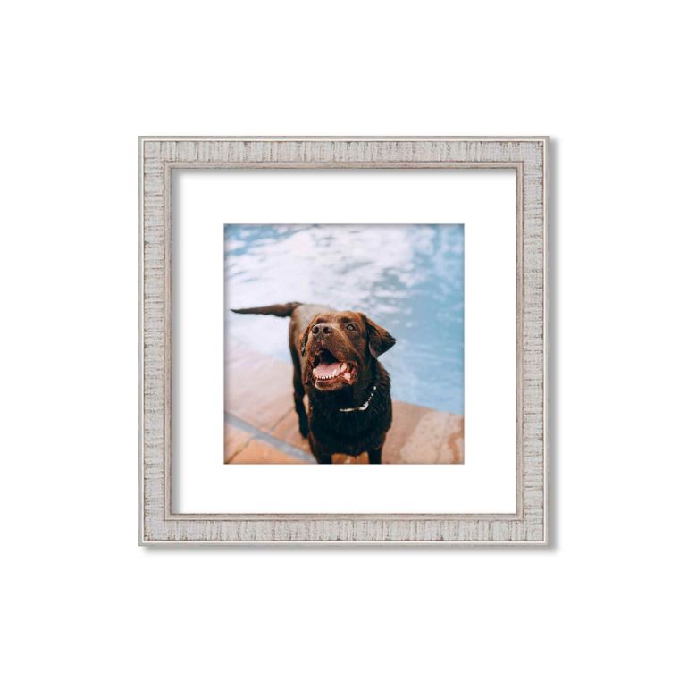 Rustic White Matted Instagram Photo Frame for 1 Photo