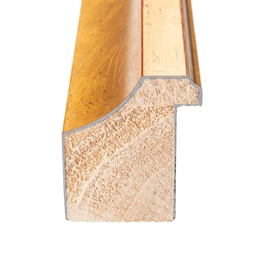 Antique Gold With Beaded Lip Picture Frame