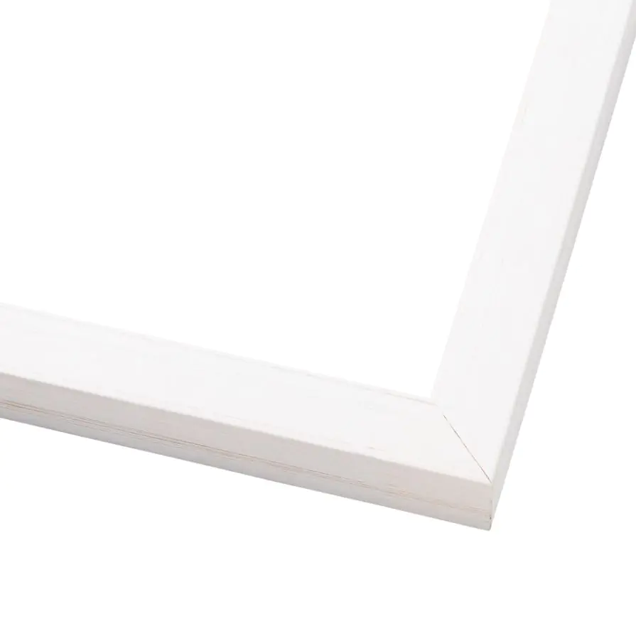 White Washed Flat Picture Frame