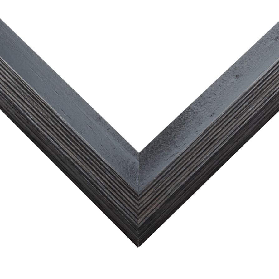 Distressed Black Floater Frame