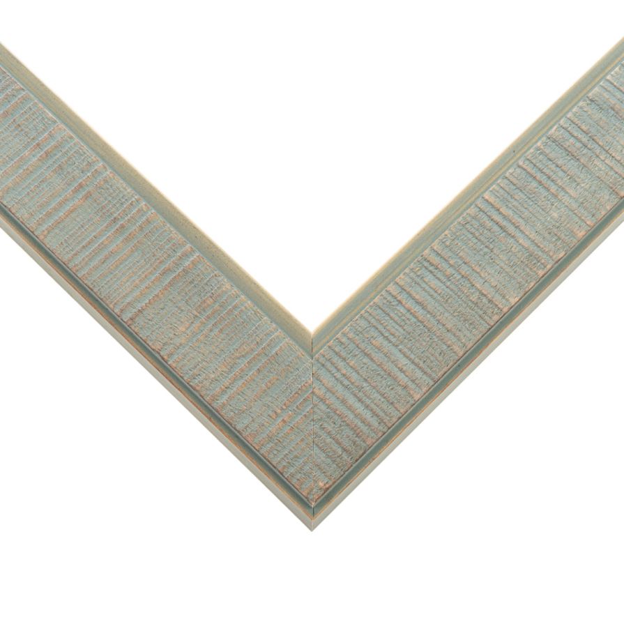 Wide Rustic Pewter Picture Frame