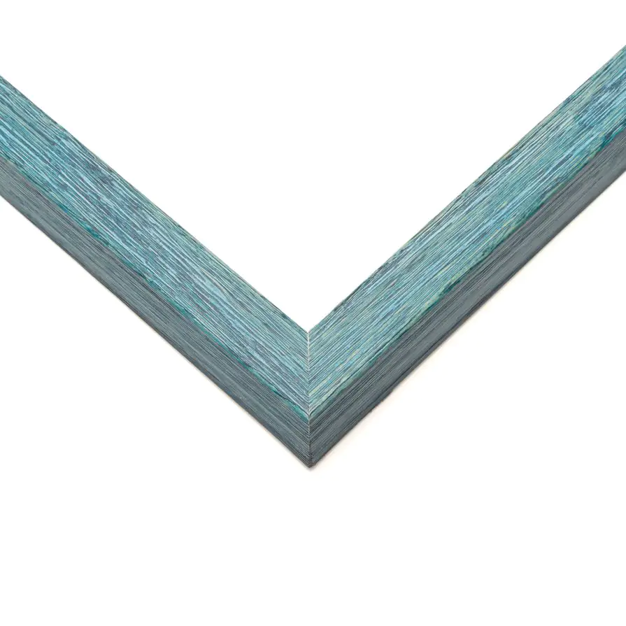 Blue Wood Shadow Box Corner