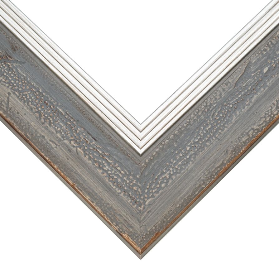 Grey With Silver Edge Picture Frame