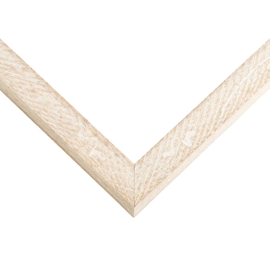 Rustic White Washed Picture Frame