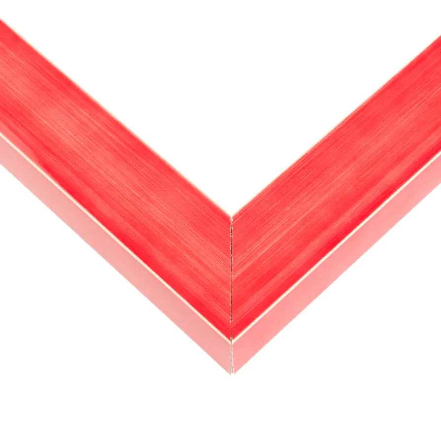 Red Wood Picture Frame Corner