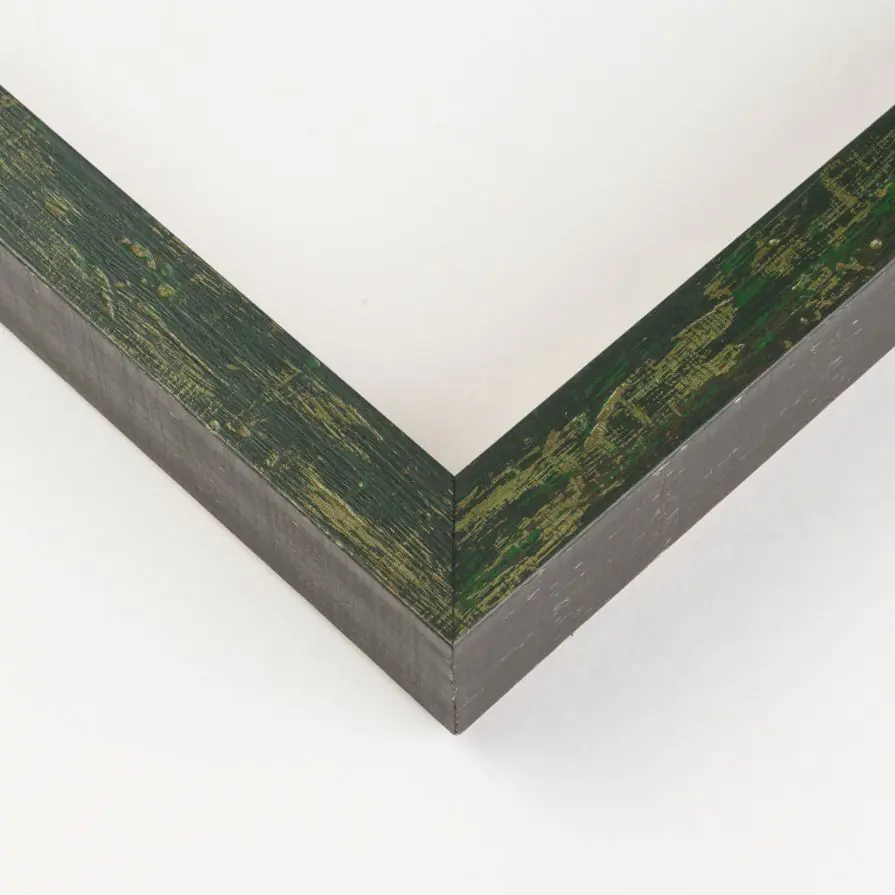 Green Wood Shadow Box Corner