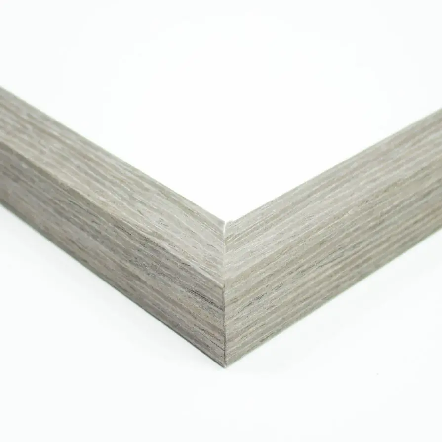 Grey Wood Shadow Box Corner