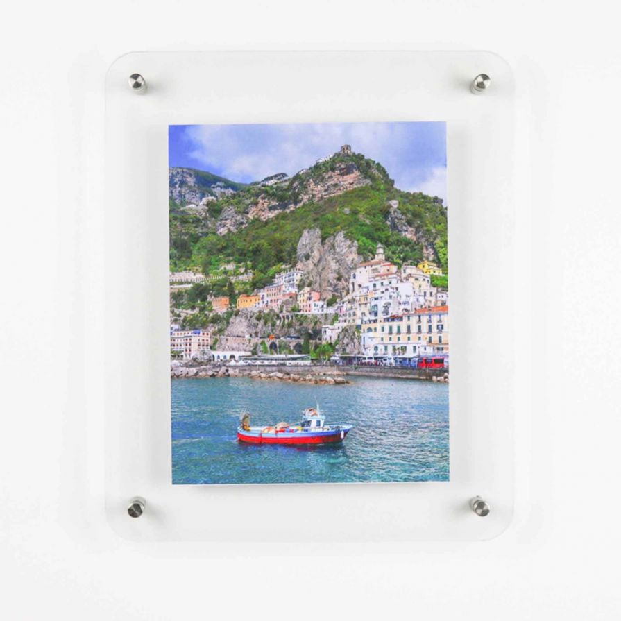 12x12 Floating Acrylic Frame Portrait Front