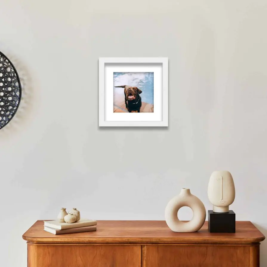 White Matted Instagram Photo Frame