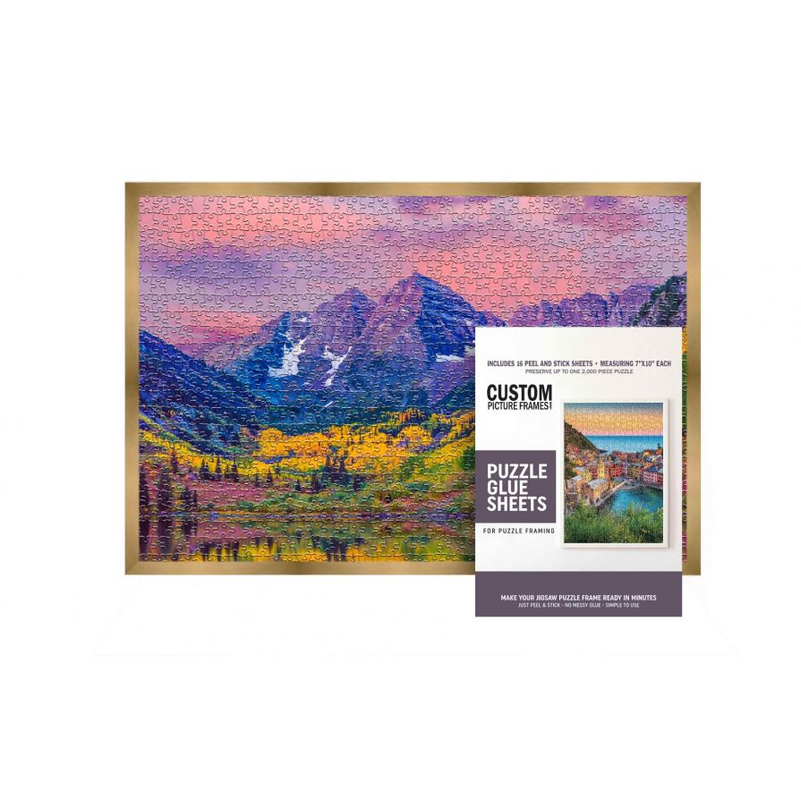 Gold Jigsaw Puzzle Frame for 24 in x 30 in Puzzles