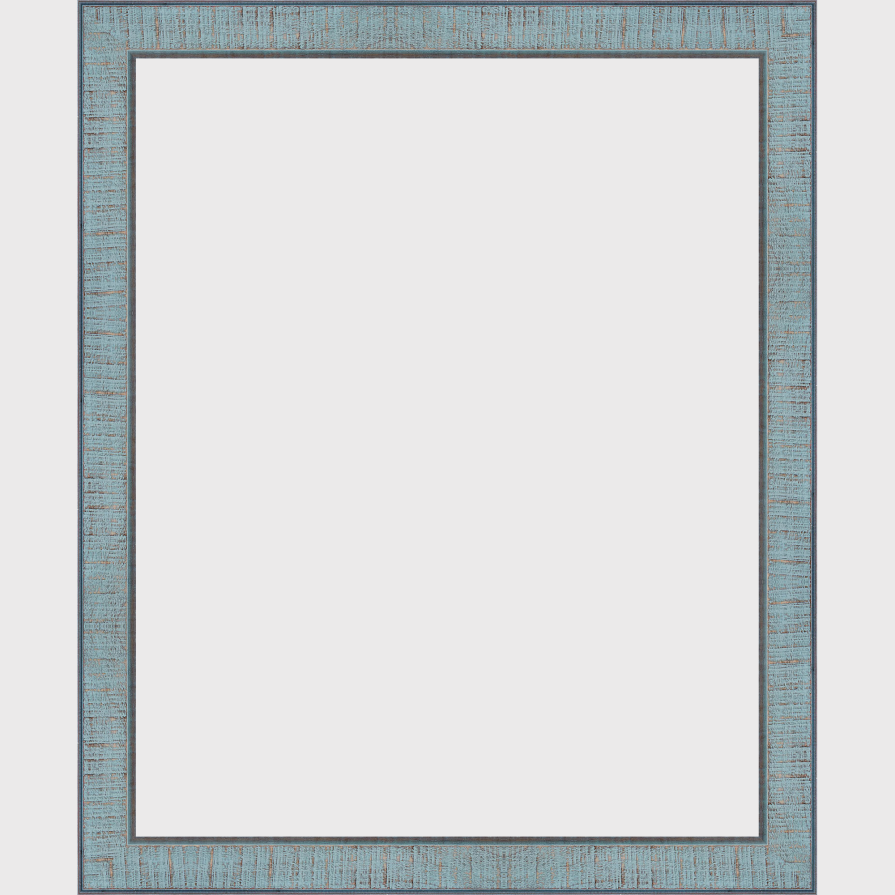 Blue Wood Picture Frame