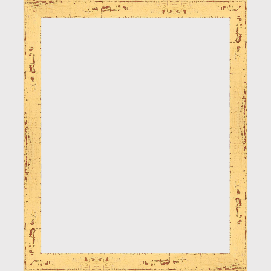 Yellow Wood Picture Frame