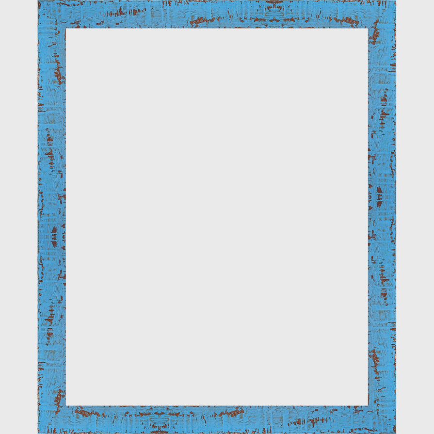 Blue Wood Picture Frame