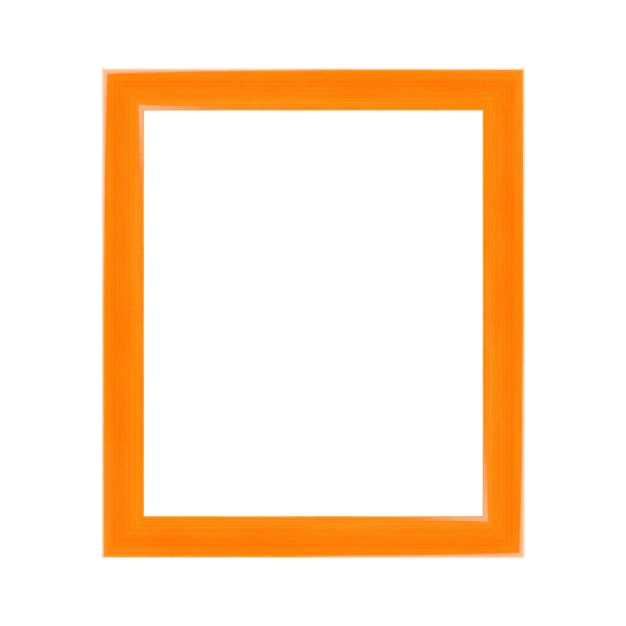 Orange Wood Picture Frame