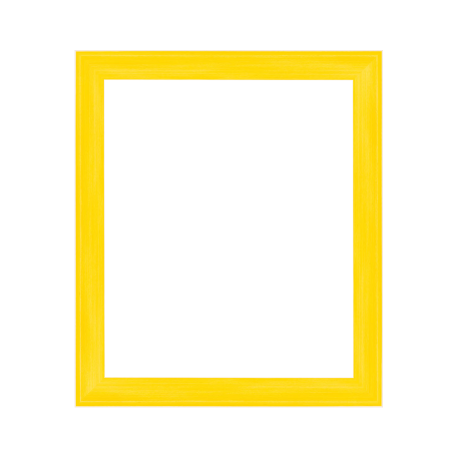 Yellow Wood Picture Frame