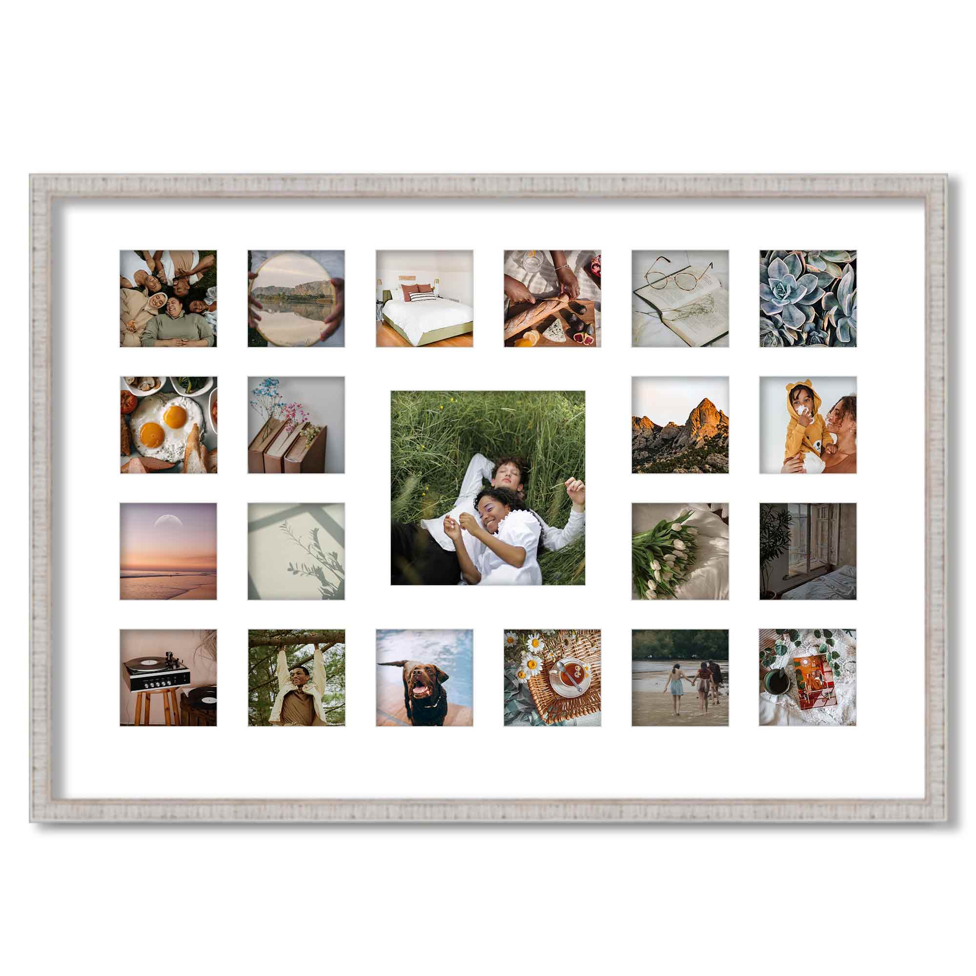 Rustic White Matted Instagram Photo Frames