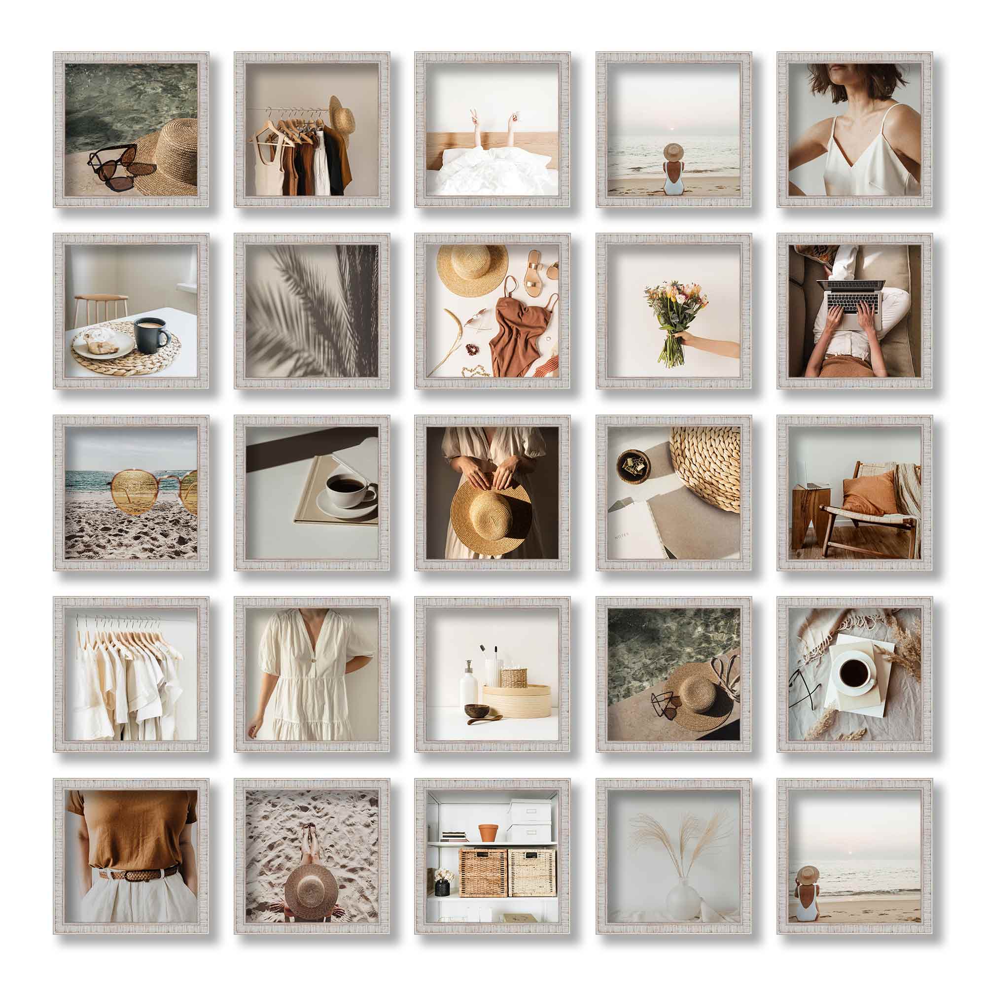 Rustic White Instagram Photo Frames