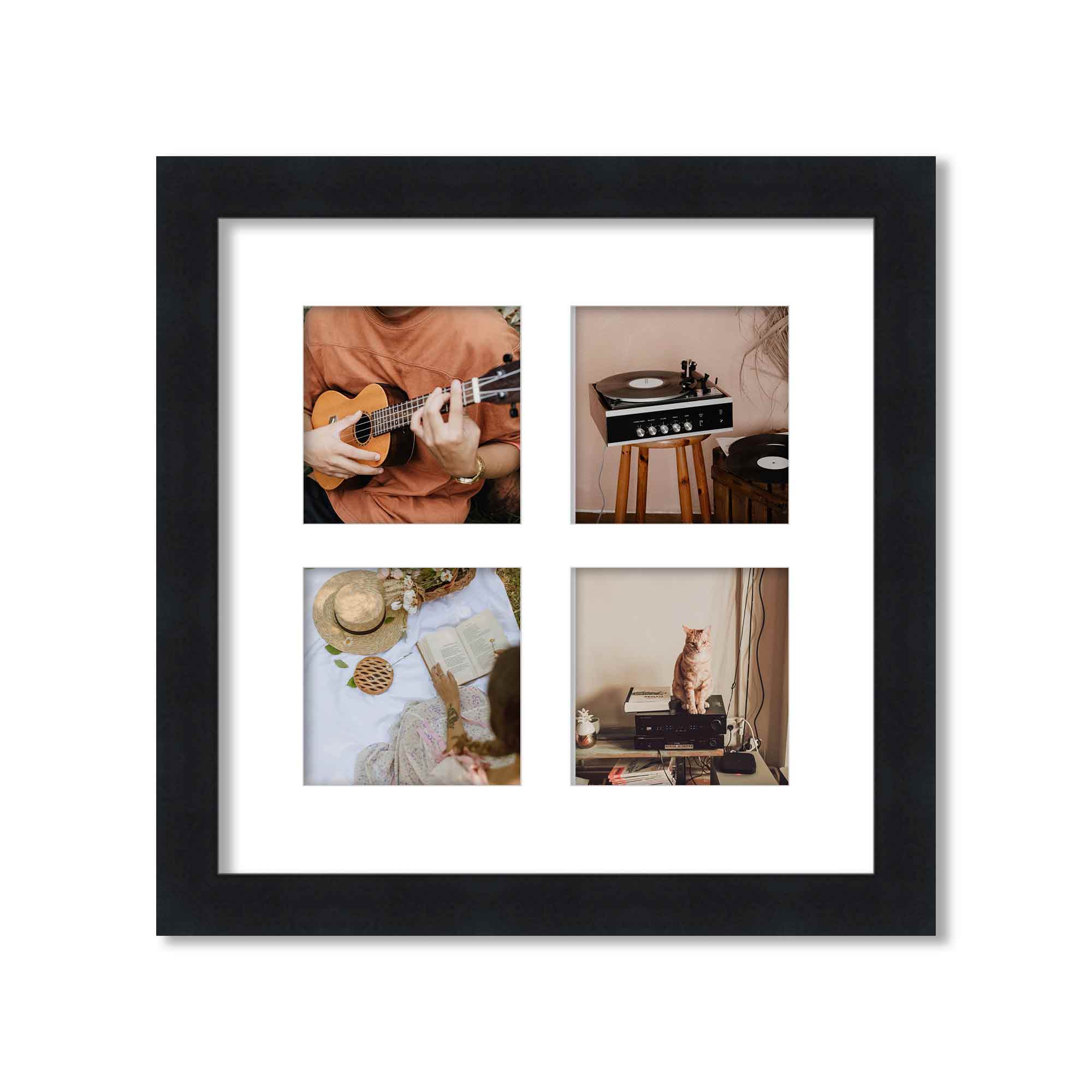 Black Matted Instagram Photo Frames