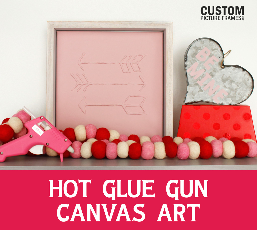 Hot Glue Canvas Art