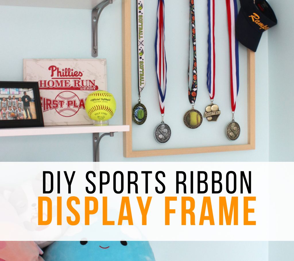 DIY Sports Ribbon Frame