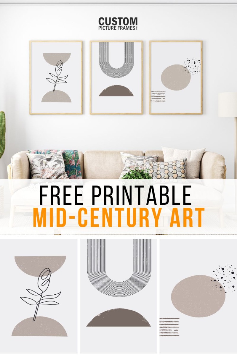 Free Printable Mid Century Modern Art Pin