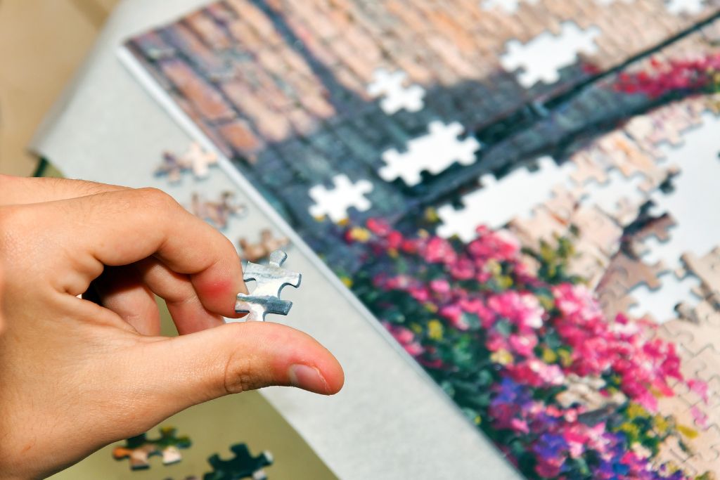 completing a puzzle